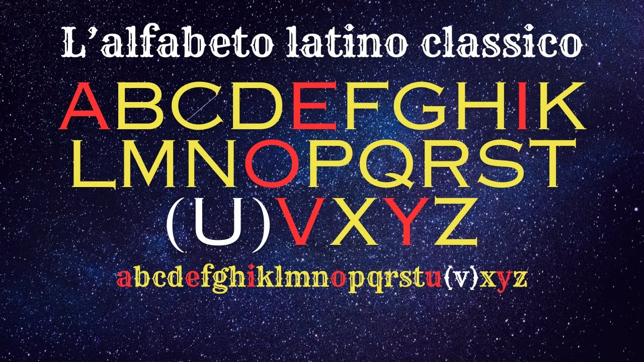 L'alfabeto latino classico : una breve presentazione generale