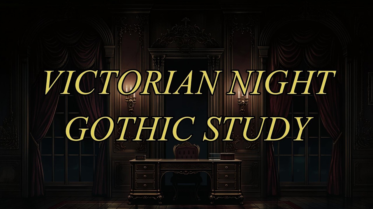 Victorian Night Study Room – Gothic Focus Ambience (2 Hours)