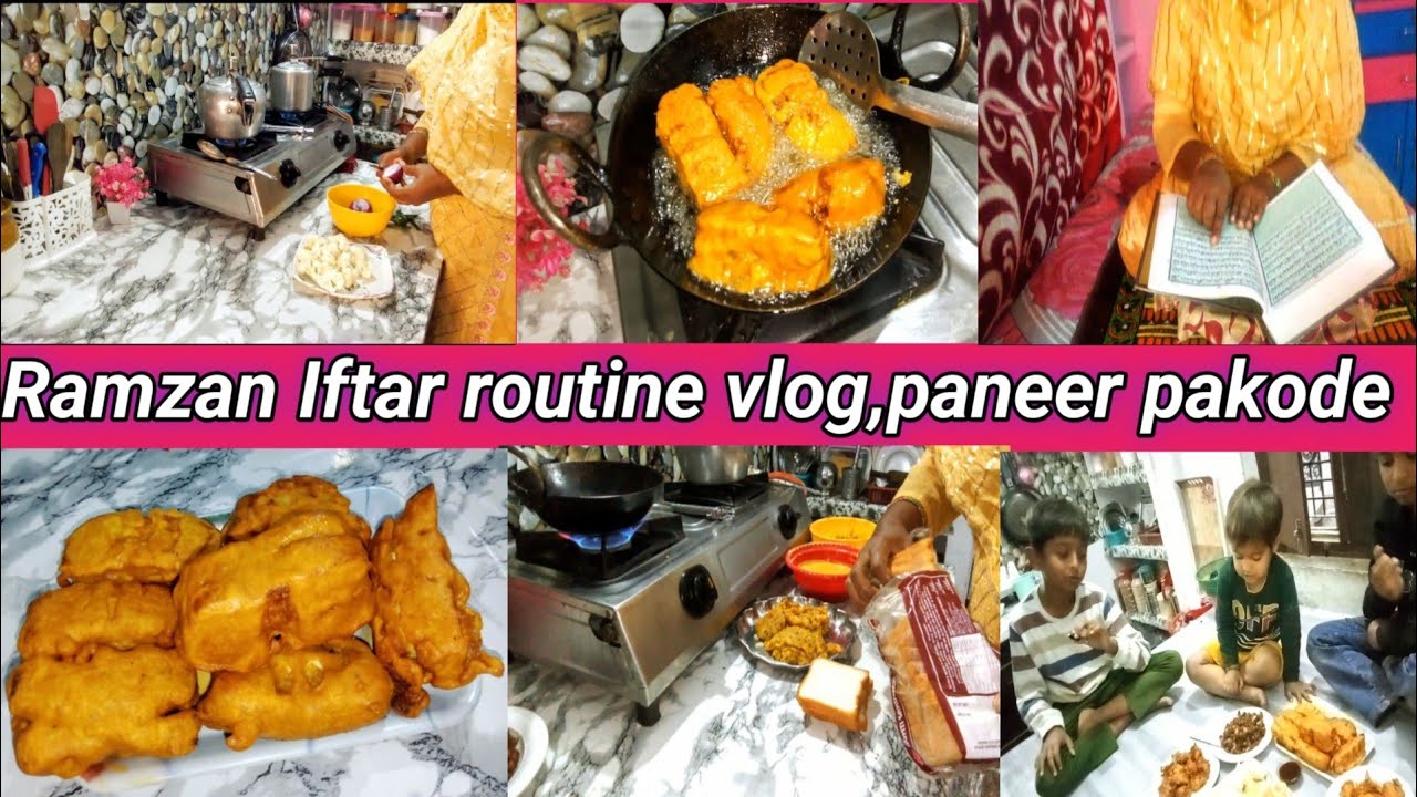 🌹🤲Ramzan iftar routine vlog in bread paneer pakoda recipe, Mahi food tips vlog 