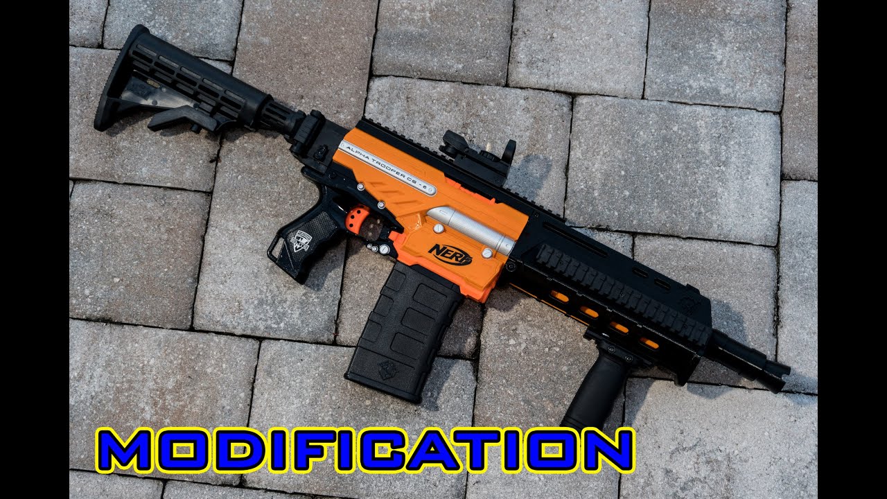 [MOD] Nerf Elite Alpha Trooper 3D Printed Part Kit! (Worker/F10555)