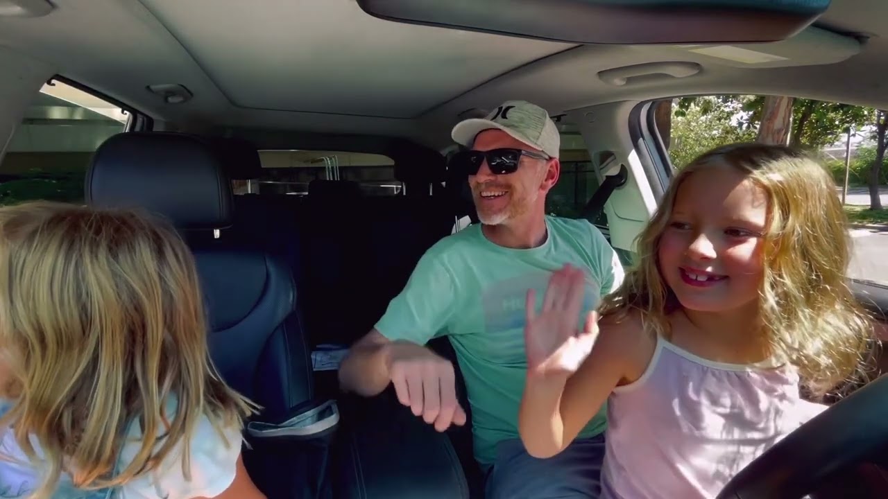 Twin 6 Year Olds Learn to Drive