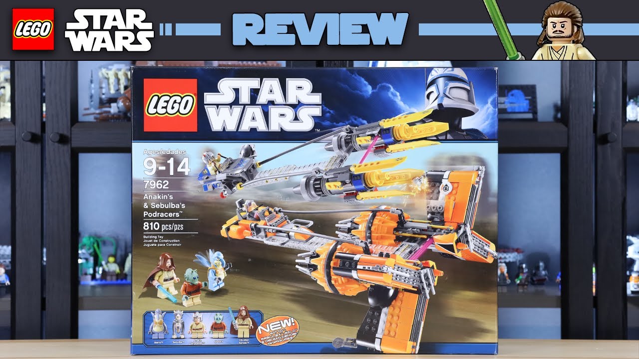 LEGO Star Wars 7962 Anakin's & Sebulba's Podracers - REVIEW