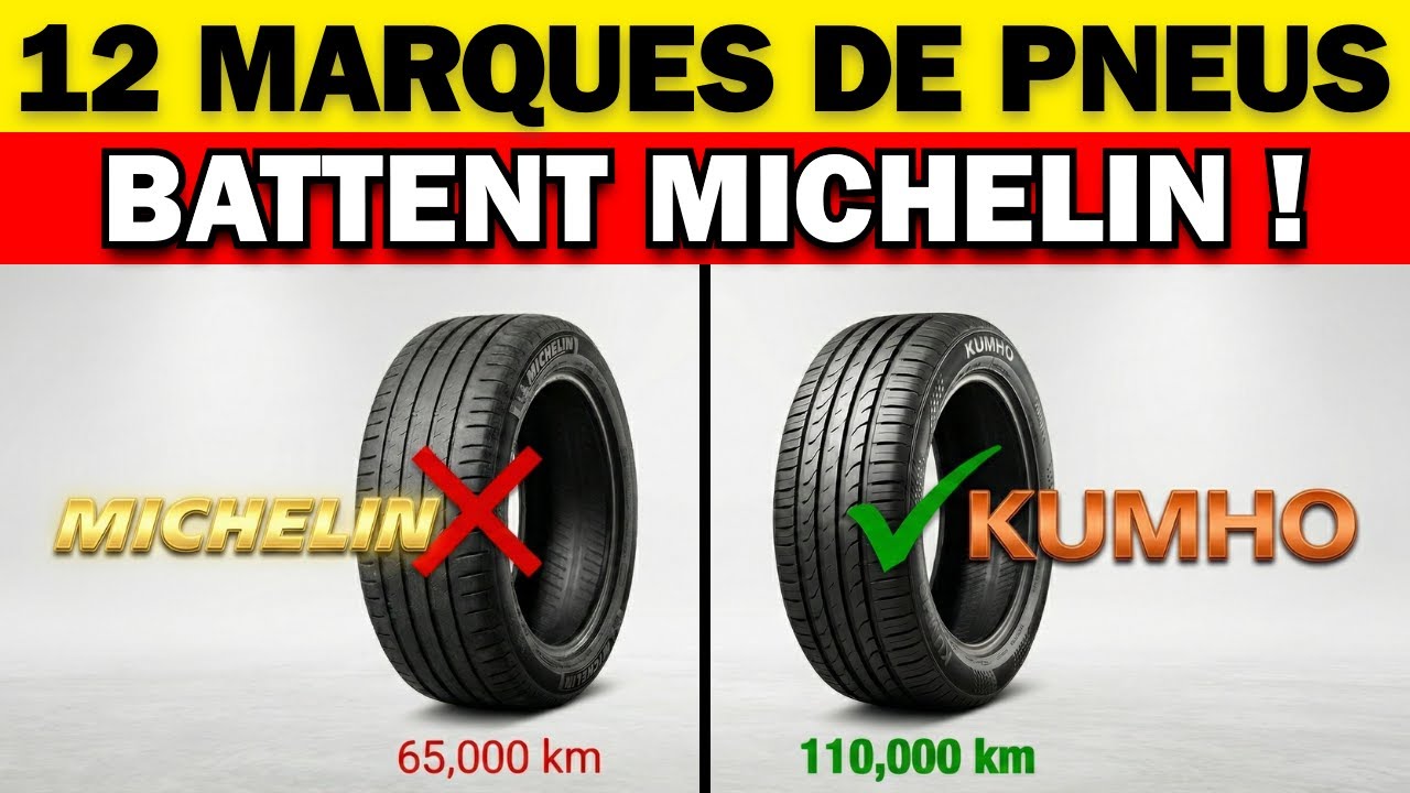 12 Marques de Pneus QUI BATTENT Michelin ET Continental !