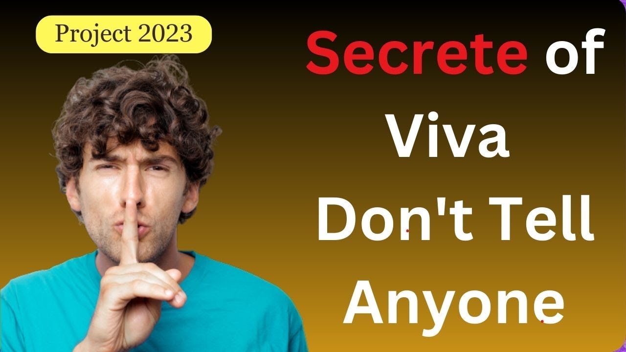 Master Your Final Year Project Viva with These Proven Techniques | VU Mentor #vumentor