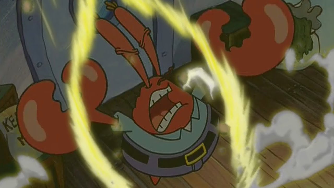 Mr Krabs goes Super Saiyan