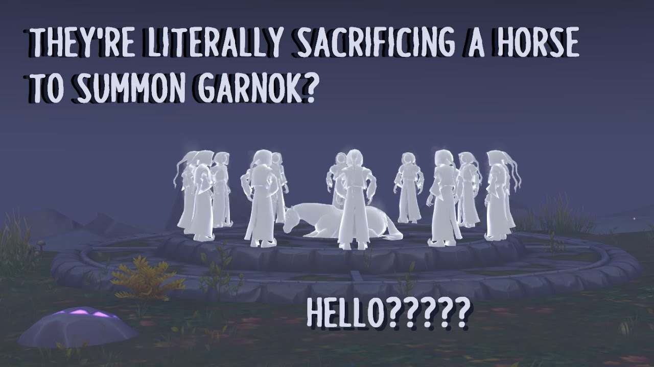 So are we just gonna ignore the Garnok Ritual? [Star Stable Online]