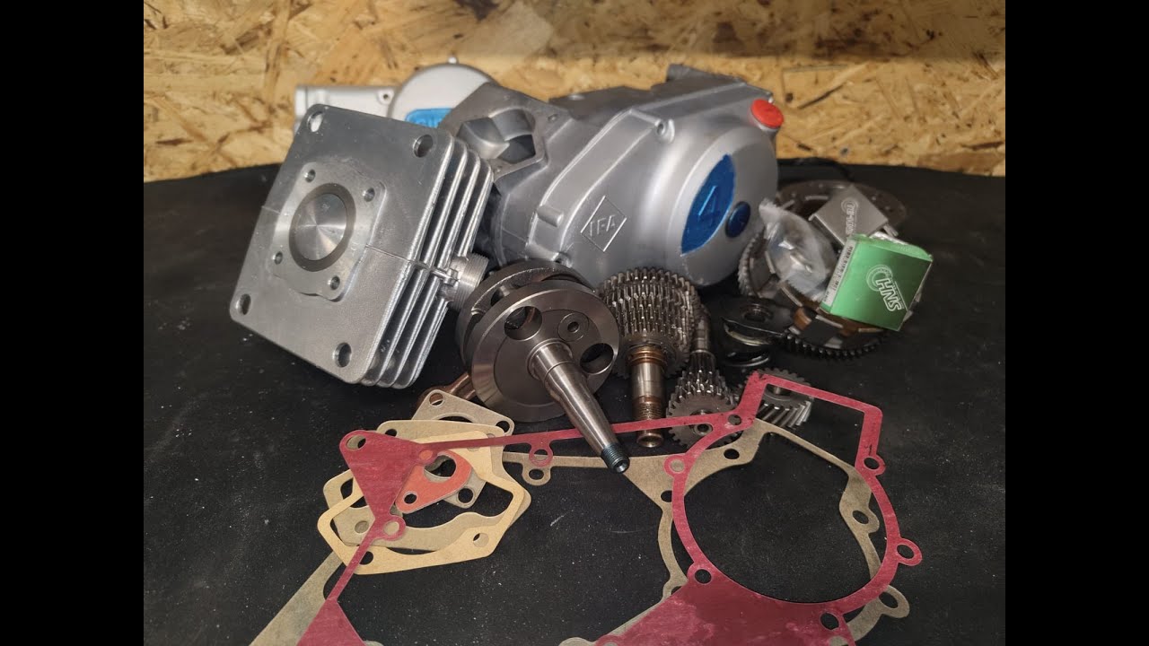 Simson 50ccm 5 Gang Motor Aufbau für die S51