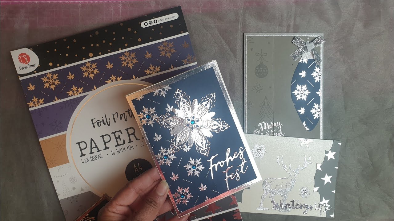 10 Karten aus Restepapier* Benutze was du hast☃️🎄❤