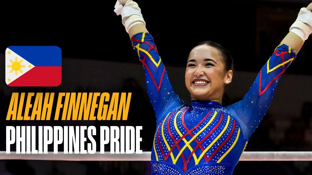 6th gymnastics career medal 🥇🥈🥉 Aleah Finnegan reacts after winning medal at #SEAGames