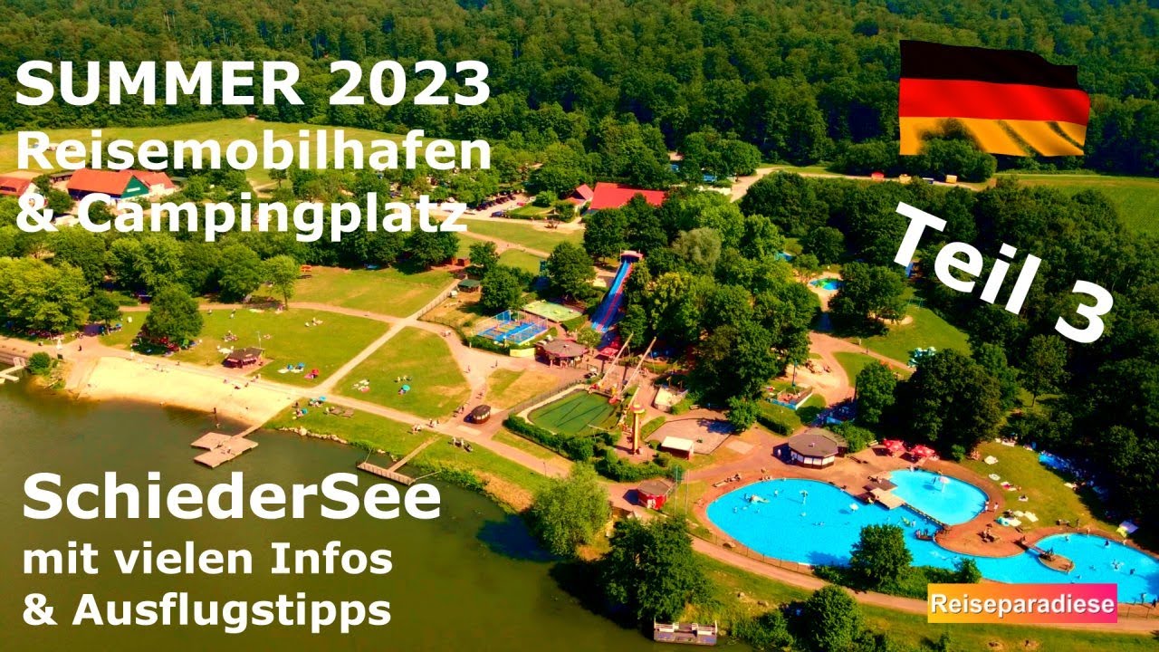 Wohnmobilhafen 🇩🇪& Camping Schieder See. WOMO 🚐Tour zum Nachfahren, Stellplätze & Ausflugtipps