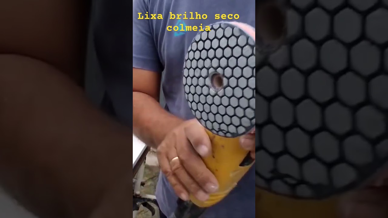 Lixa diamantada brilho seco colmeia