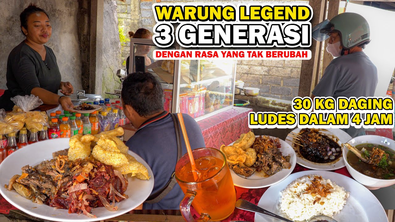 WARUNG LEGEND 3 GENERASI‼️4 JAM 30 KG DAGING SAPI LUDES - LAWAR SAPI KHAS KETEWEL - WARUNG BU KEMBAR