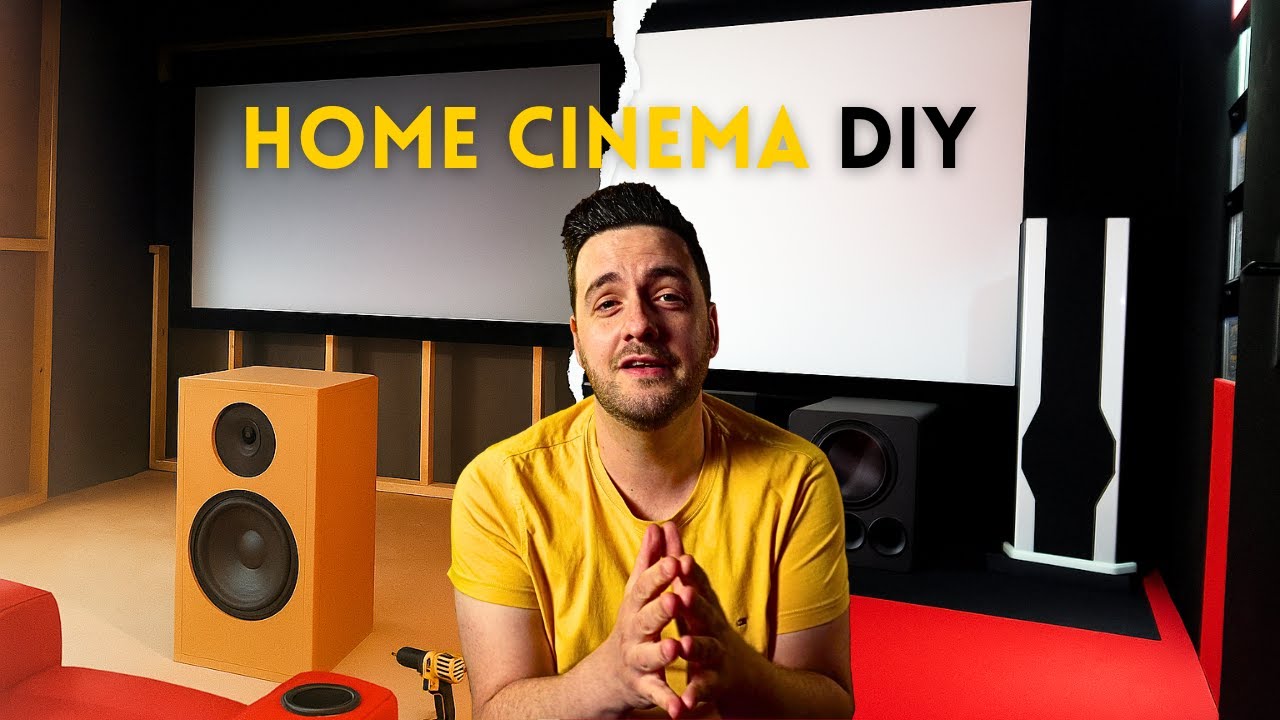 Il a fabriqué la salle de cinéma de ses rêves avec des enceintes sur mesure DIY !