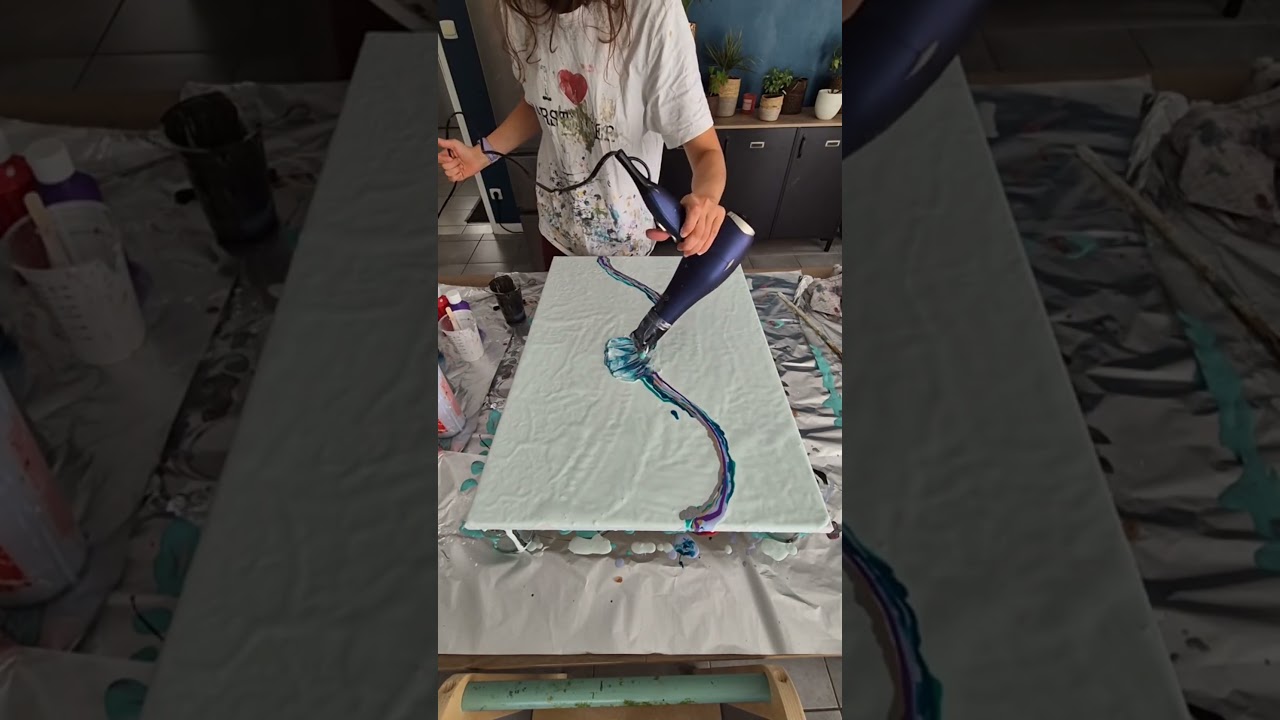 SATISFYING CREATIVE ART THAT AT ANOTHER LEVEL || ACRYLIC POURING || ABSTRAC PAINTING#acrylicscenery