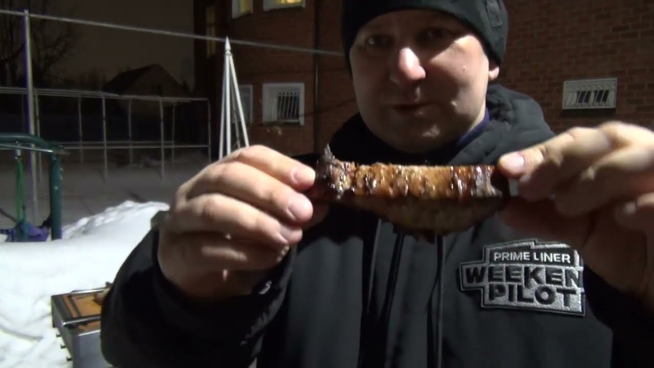 СВИНОЙ БОК НА СЕМИ РЕБРАХ ЖАРИМ ОДНИМ КУСКОМ НА ГАЗОВОМ ГРИЛЕ PRIMELINER! ВКУСНЕЕ ШАШЛЫКА!)