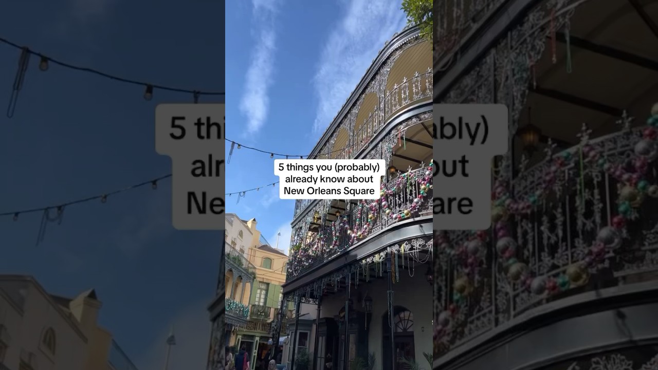 5 things you (probably) already know about New Orleans Square #disneyland #disney #disneyshorts