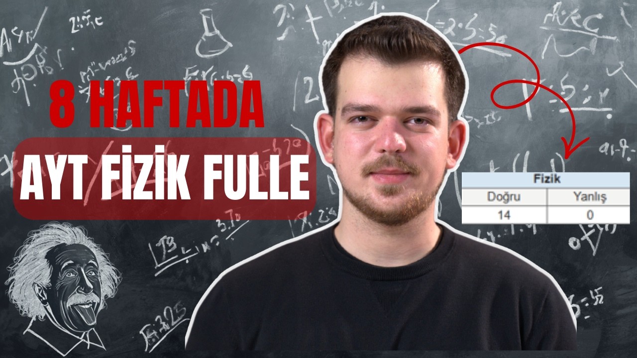 YKS'YE 4 AY KALA 8 HAFTADA AYT FİZİK FULLE! | SIFIRDAN AYT FİZİK FULLEME PROGRAMI