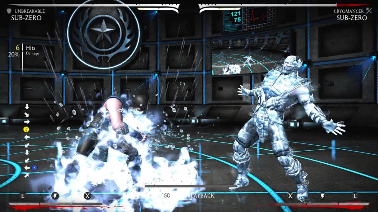 MKX Unbreakable Sub-Zero Advanced Reset Combo 55%