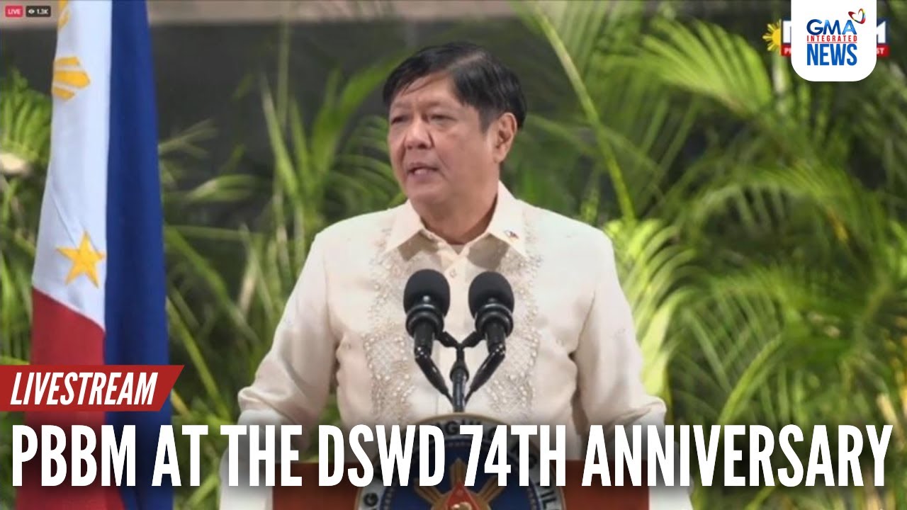 LIVE: President Bongbong Marcos at the DSWD 74th anniversary (Feb... | GMA Integrated News - Replay
