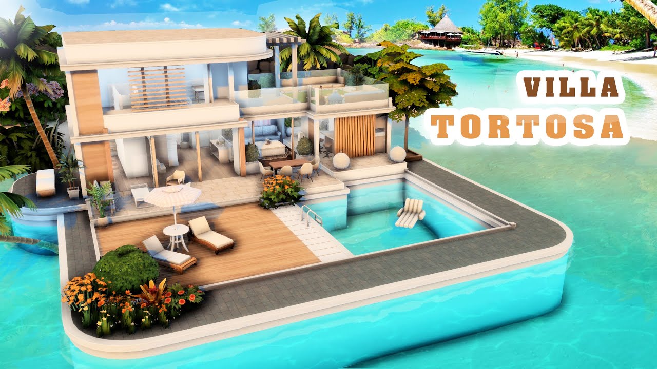 Tortosa Villa Speed build || The Sims 4 - No CC