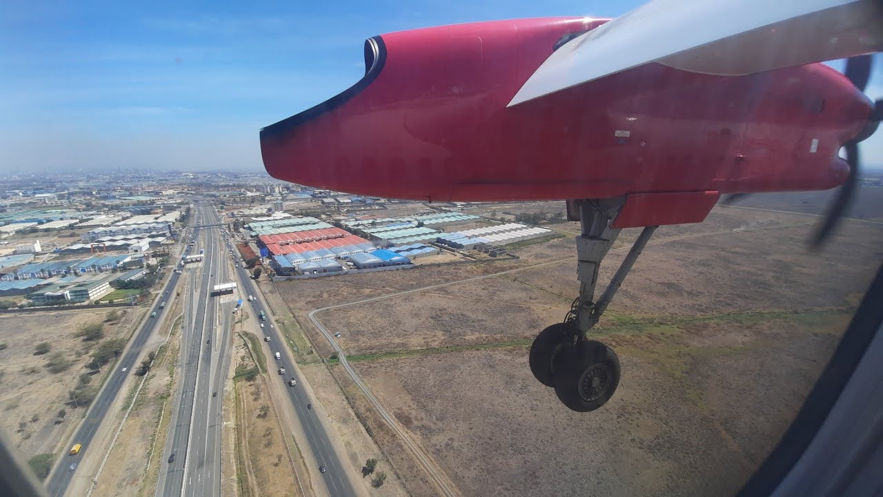 JAMBOJET FLIGHT FROM ELDORET TO NAIROBI KENYA 🇰🇪 TAKEOFF FLIGHT AND LANDING