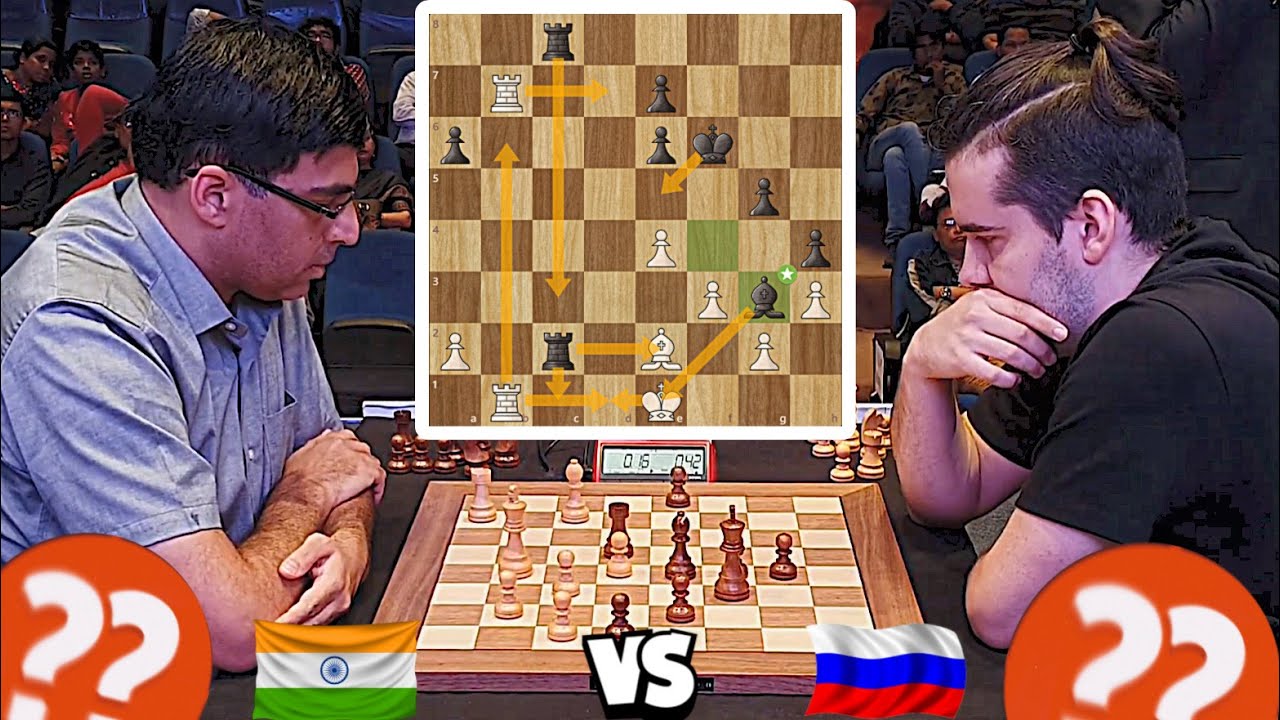 Anand 🇮🇳 vs Nepo 🇷🇺 | Tense Battle with a Savage Endgame! 🔥