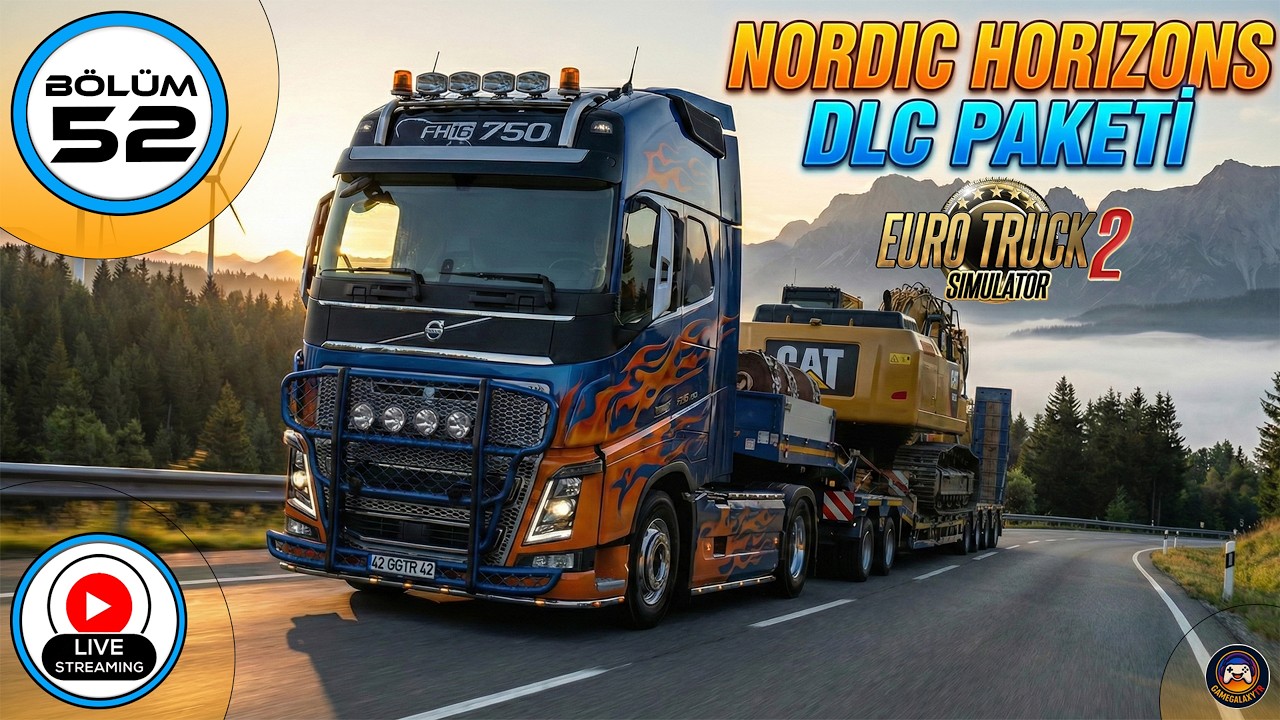 KUZEY IŞIKLARI ALTINDA YOLCULUK 🌌 | NORDIC HORIZONS KEŞFİ / ETS2 / BÖLÜM - 52 / CANLI !!! /