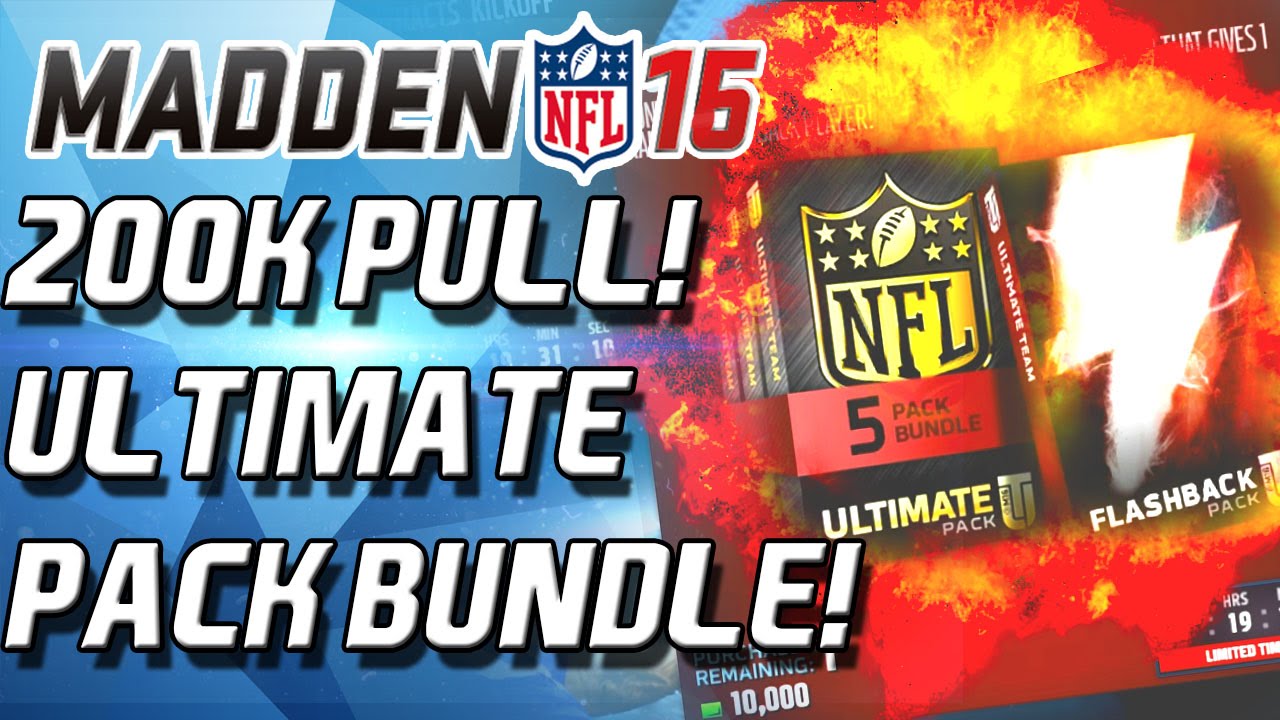 Madden 16 Ultimate Team - ULTIMATE PACK BUNDLE! THE LEGEND HUNT IS ON! - MUT 16