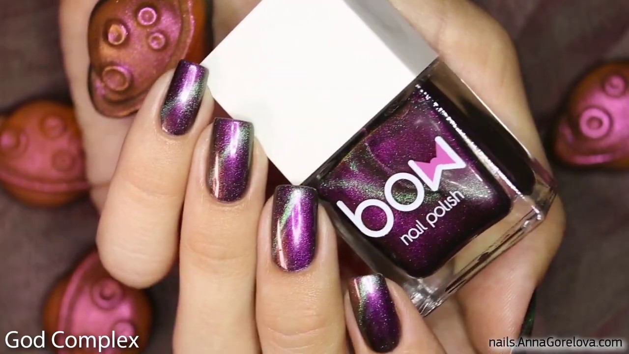 Коллекция магнитных лаков для ногтей Bow 2019