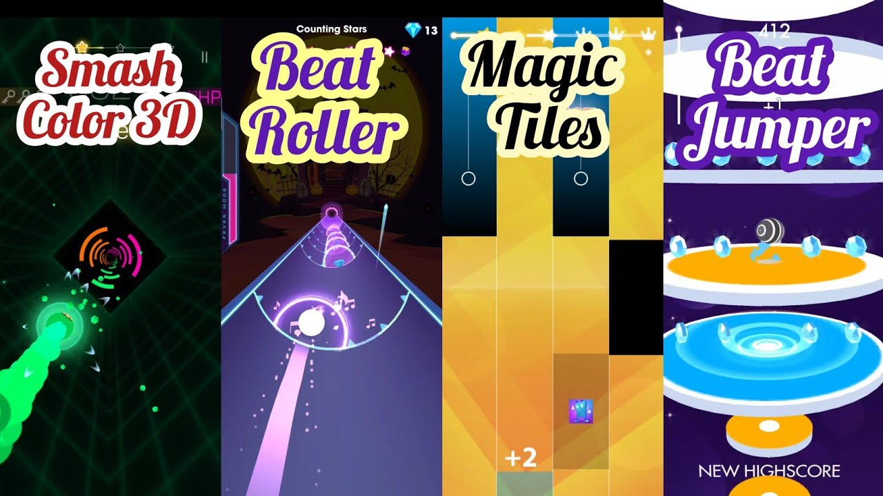 Counting Star - Smash Color 3D Vs Beat Roller Vs Magic Tiles Vs Beat Jumper