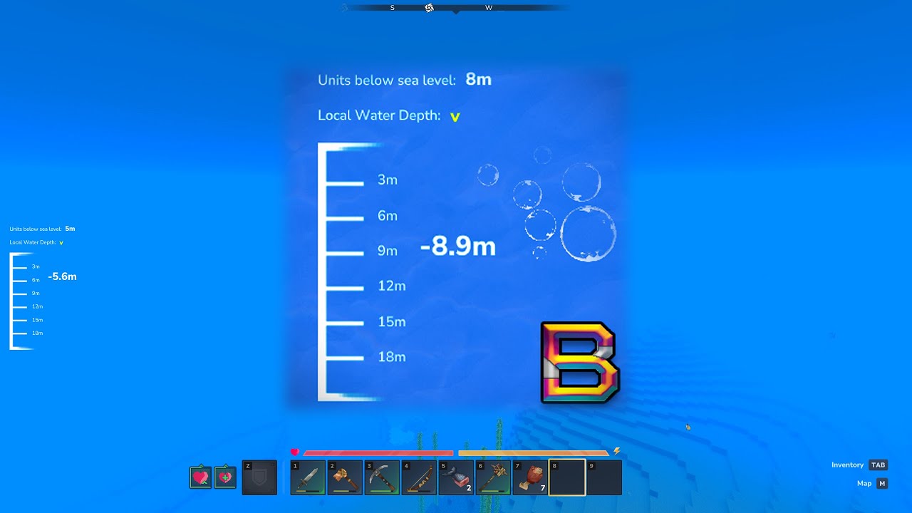 Hytale Mod - Water Depth Gauge