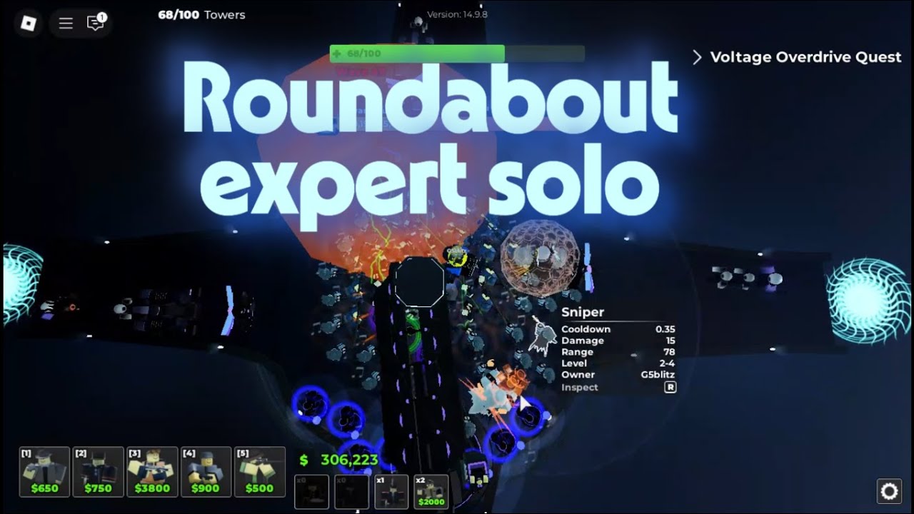 tower blitz expert solo in Roundabout