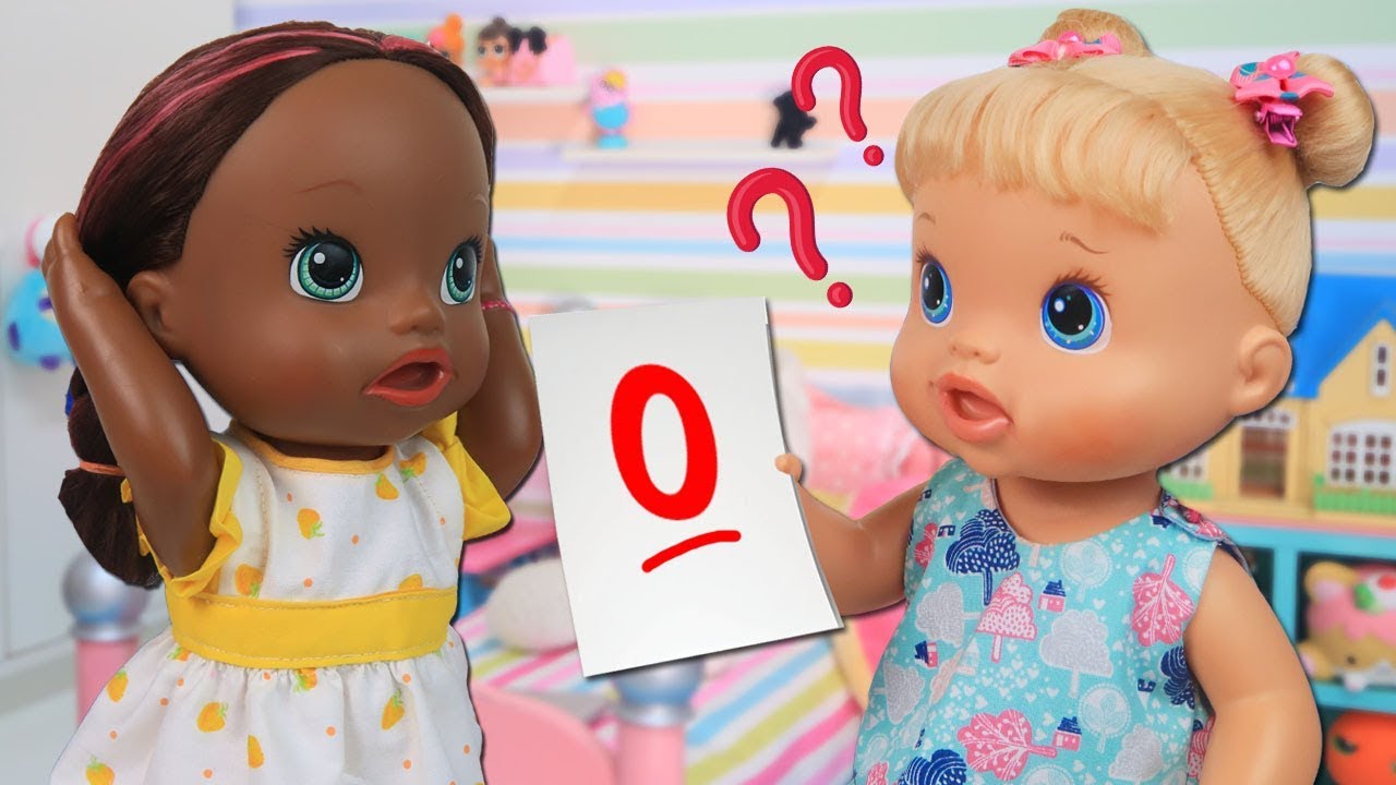 BABY ALIVE MALU NÃO PASSOU DE ANO? | O BOLETIM SUMIU! - Lilly Doll