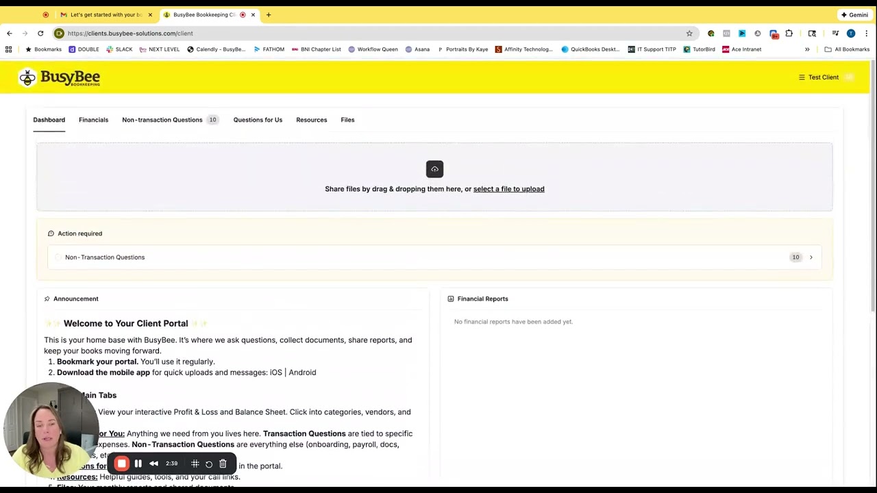 🎥 BusyBee Client Portal Peek