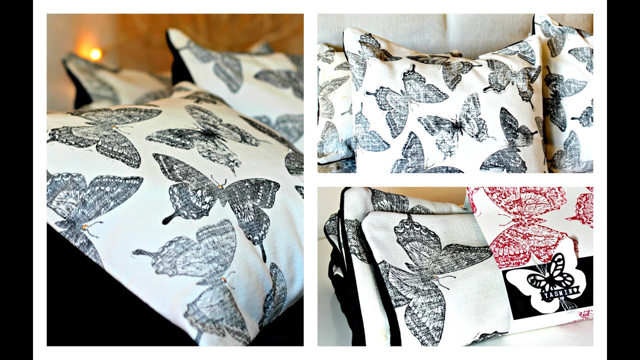 Stamping on fabric with Swallowtail  Stampin Up ( easy cushion covers part 1 of 2 )