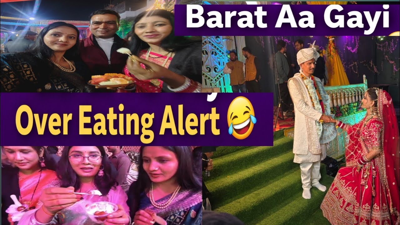 बारातियों का इंतजार करते-करते सब खाना खा लिया 😂 | Funny Wedding Vlog | Family Masti |