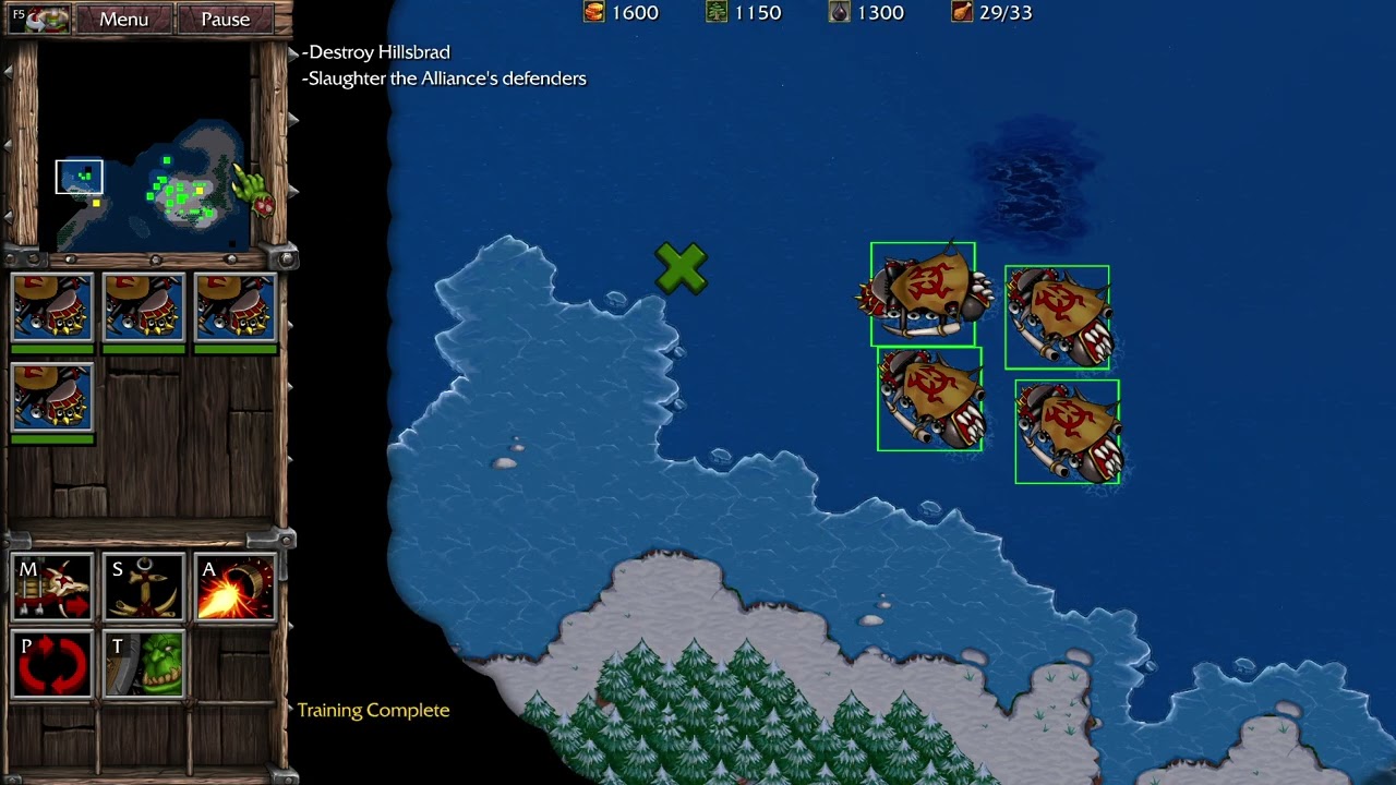 Warcraft 2 TOD Remastered Campaign No Commentary Assault on Hillsbrad & Tol Barad