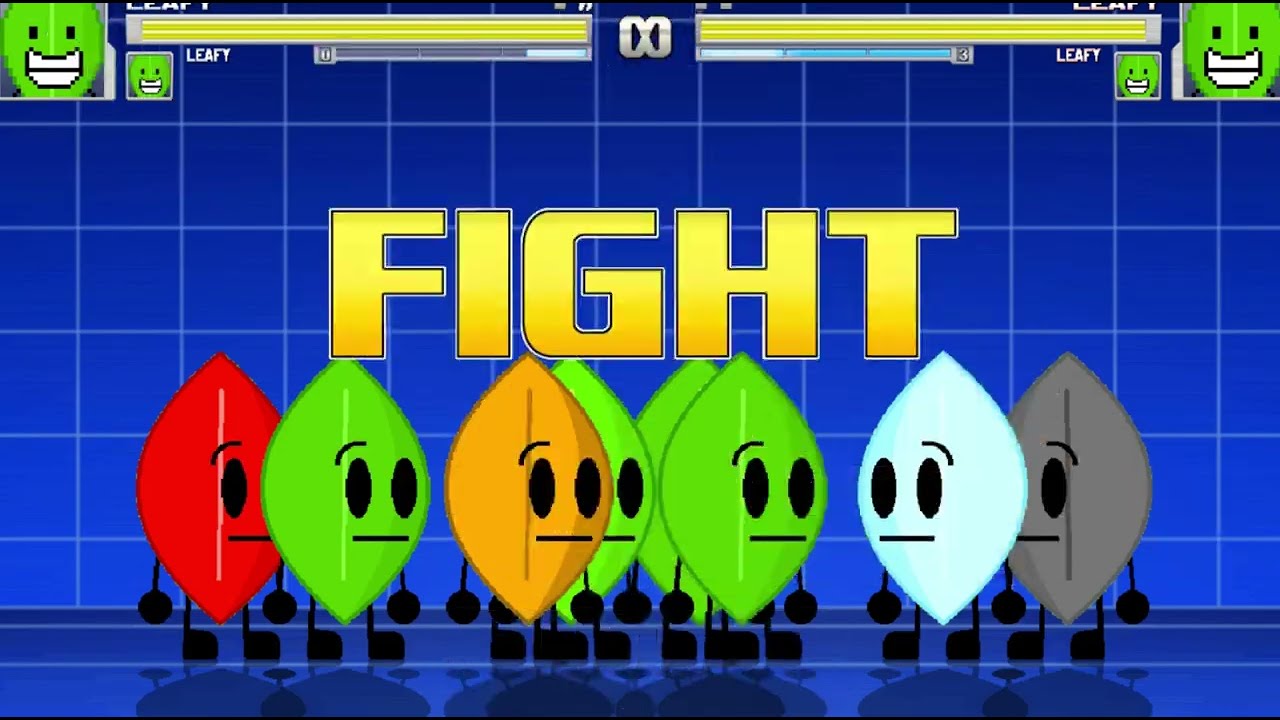 M.U.G.E.N: Leafy VS. Leafy Total War (BFDI) #bfdi #mugen
