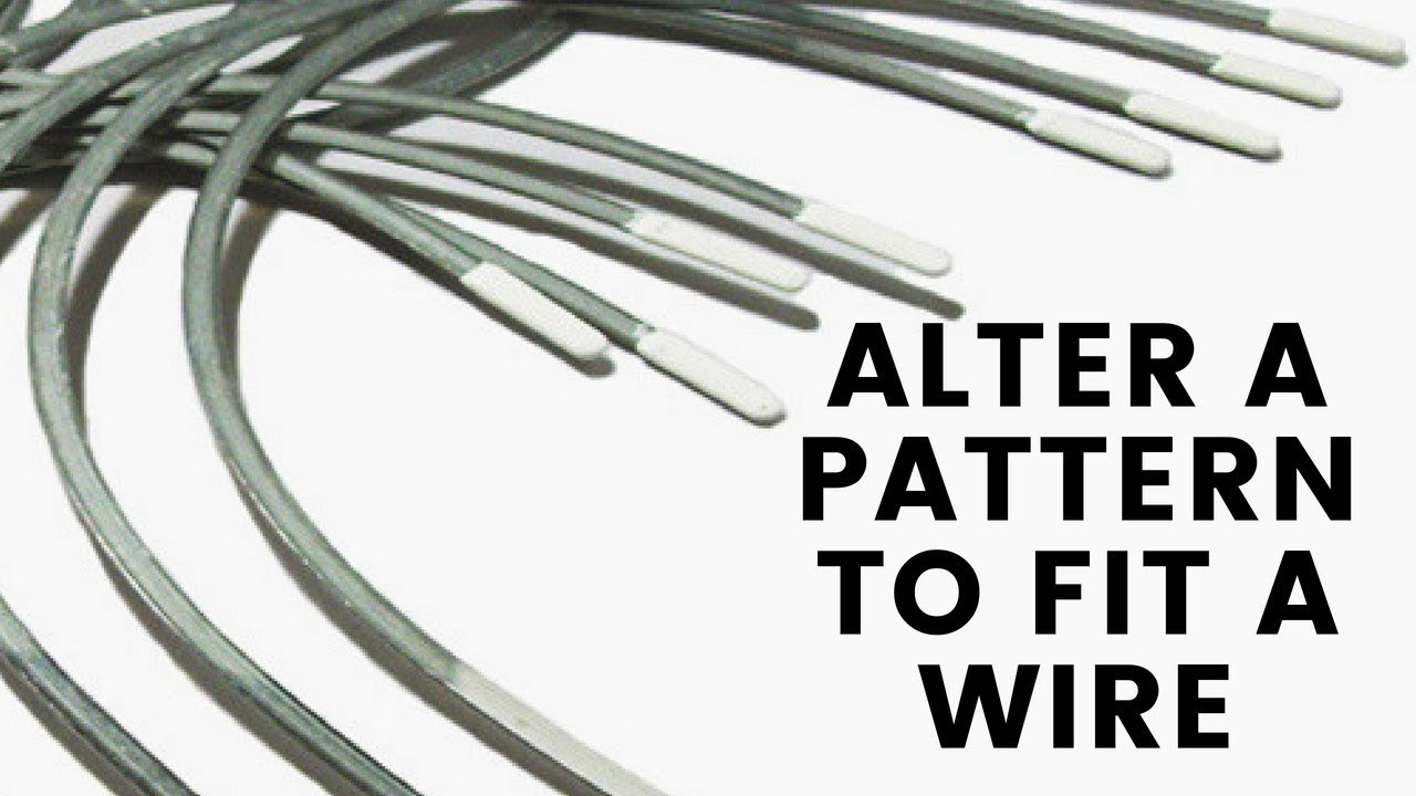 Altering a pattern to fit an underwire