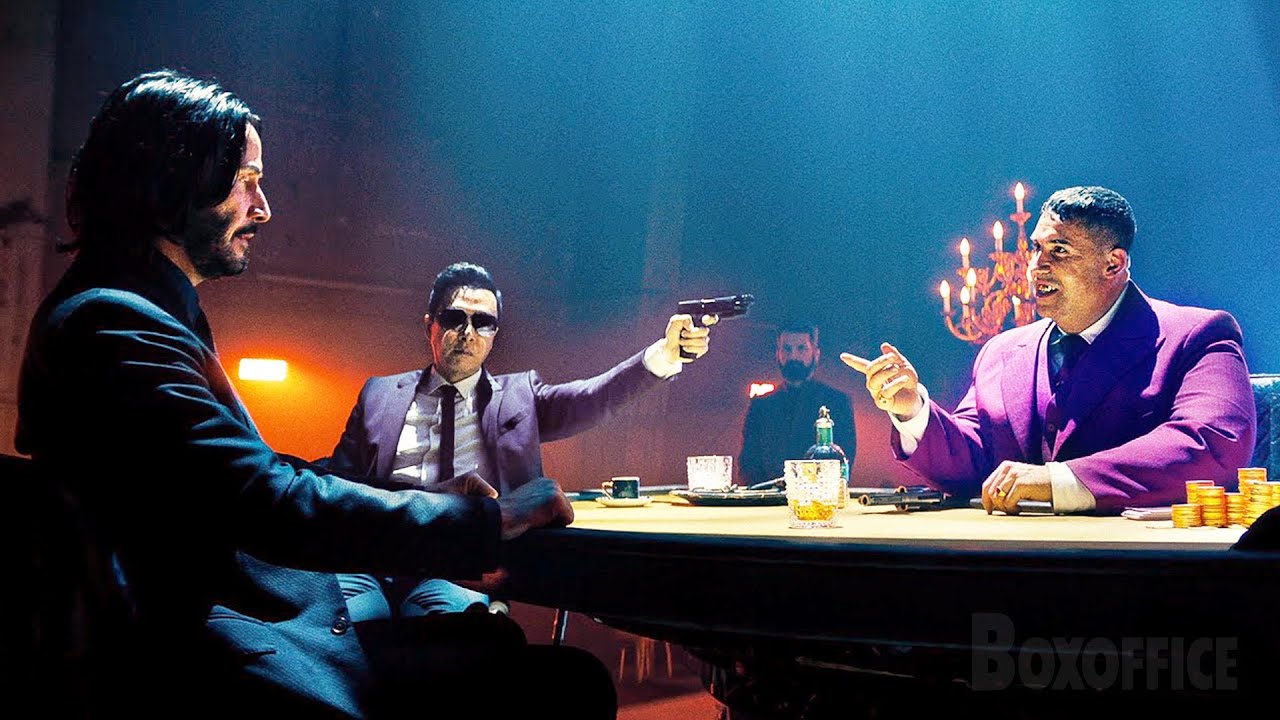 A cena do jogo de p&ocirc;quer com trapa&ccedil;a | John Wick 4: Baba Yaga | Clipe