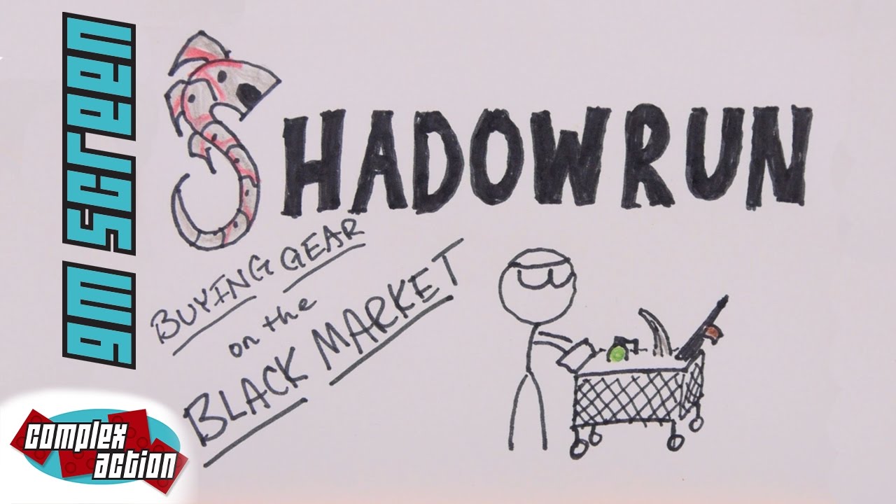 Покупка снаряжения на чёрном рынке — GM Screen — Shadowrun 5th Edition