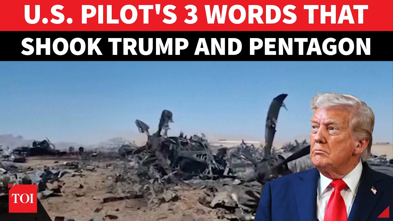 REVEALED: U.S Pilot's 3-Word Message Moments After Iranian Missile Destroys F-15E Aircraft Over Iran