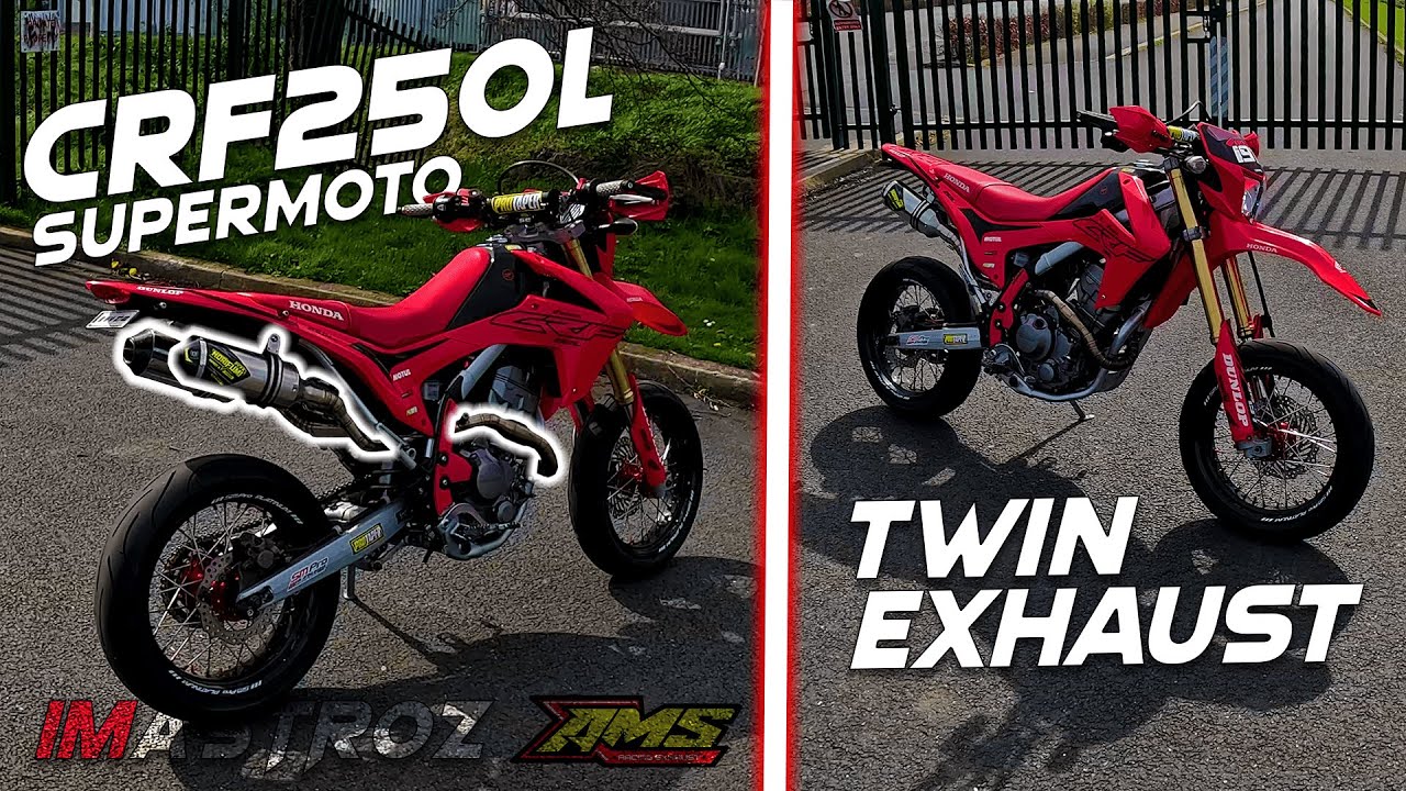 Honda CRF250L Supermoto | 🔥TWIN EXHAUST🔥 | 🔊SOUND🔊