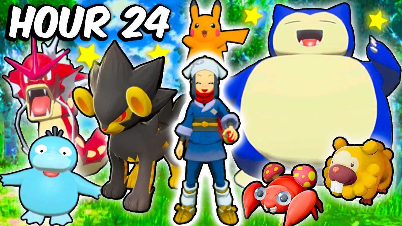 I Spent 24 HOURS SHINY Hunting in Obsidian Fieldlands!
