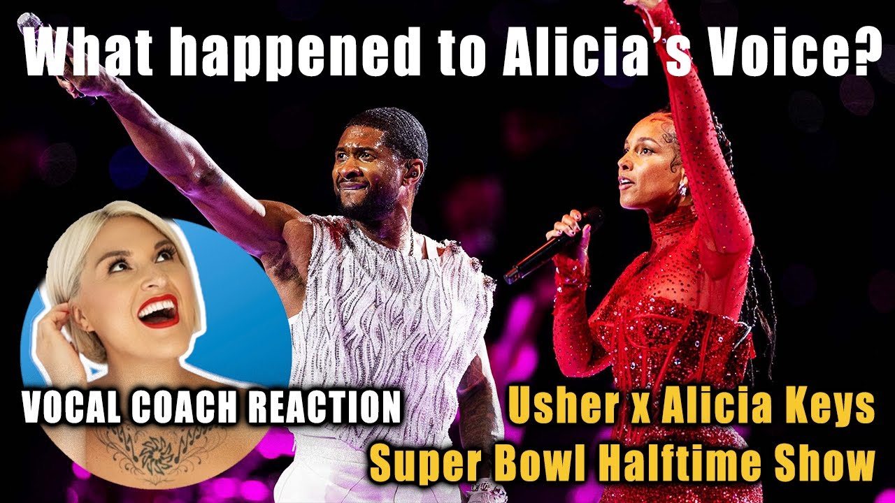 Vocal Coach Reaction to Super Bowl Halftime Show #superbowl #aliciakeys #usher