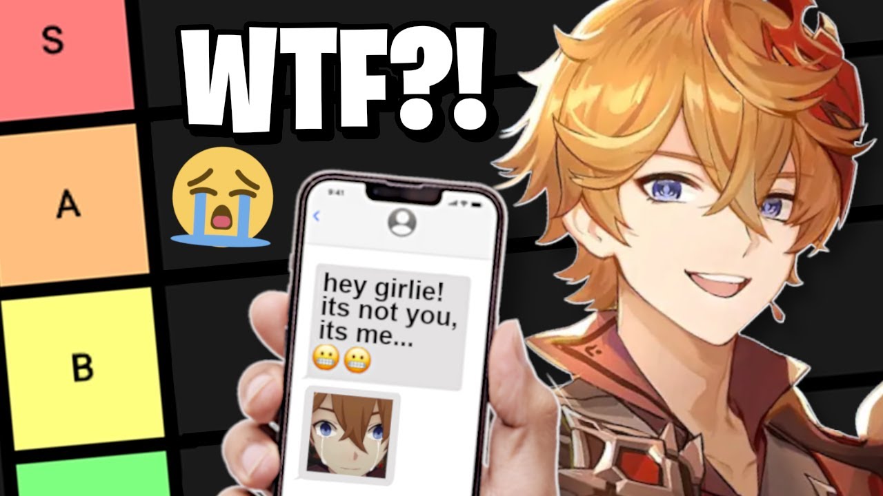 Рейтинг парней из Genshin по тому, как они ТЕБЯ БРОСИЛИ?! 💔