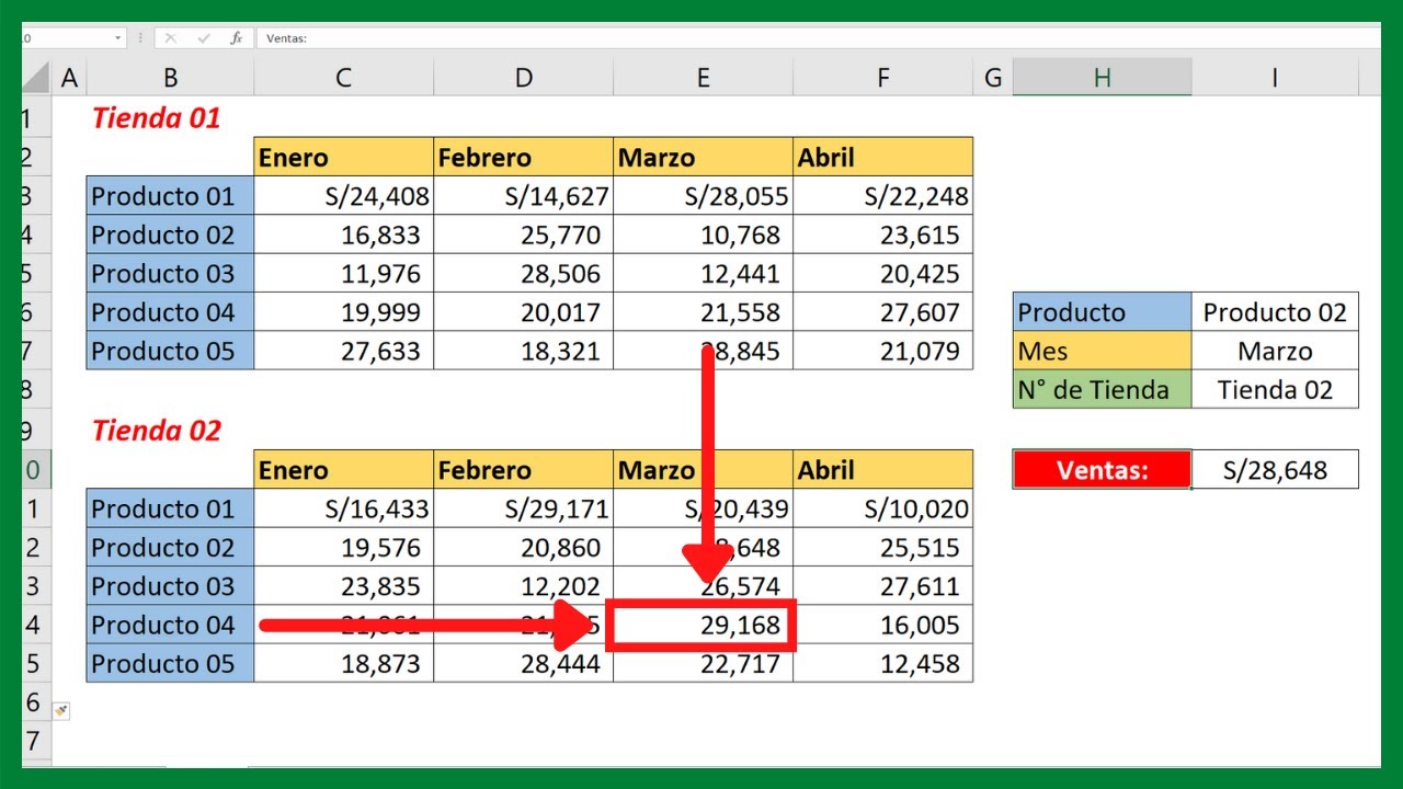 Cómo USAR CORRECTAMENTE la Función INDICE en Excel PASO a PASO