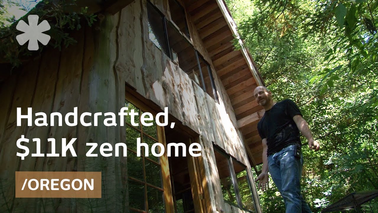 Zen forest house: 11K, handcrafted, small home in Oregon