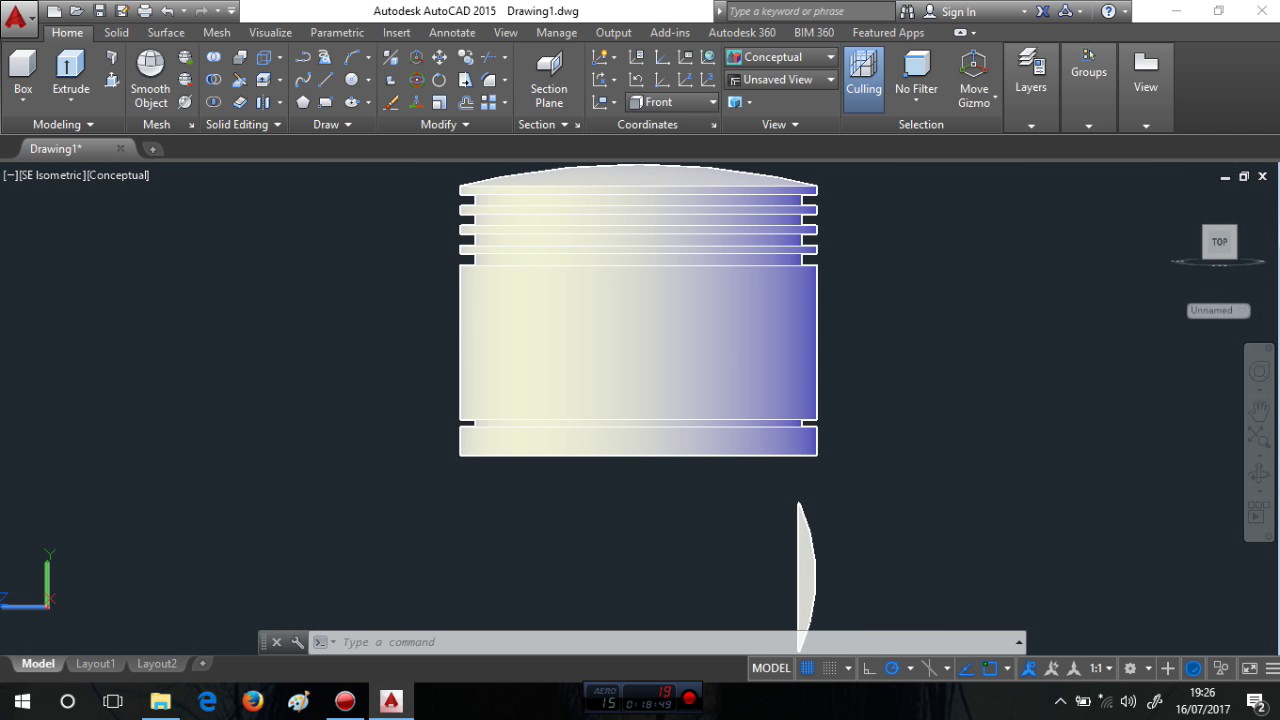 Tutorial de piston 3D en AutoCAD 2015