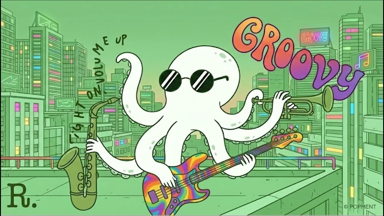 8-Arm Groove: Rooftop Octopus Jazzhop & Chill Beats | Smooth Urban BGM